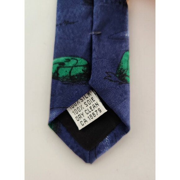 Vintage 58" Hanna Barbera The Flinstones Men's Tie Hand Made In Italy Baseball - Picture 7 of 8